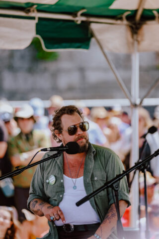Jordan Klepper with Nathaniel Rateliff